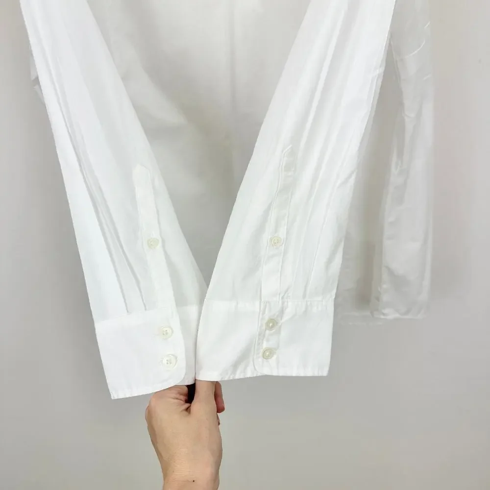 J.Crew Button-up cotton poplin shirt in signature fit Cotton White 2X NWT